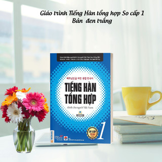 Sách - Tiếng Hàn tổng hợp dành cho người Việt Nam Sơ cấp 1- Bản đen trắng (App Online)