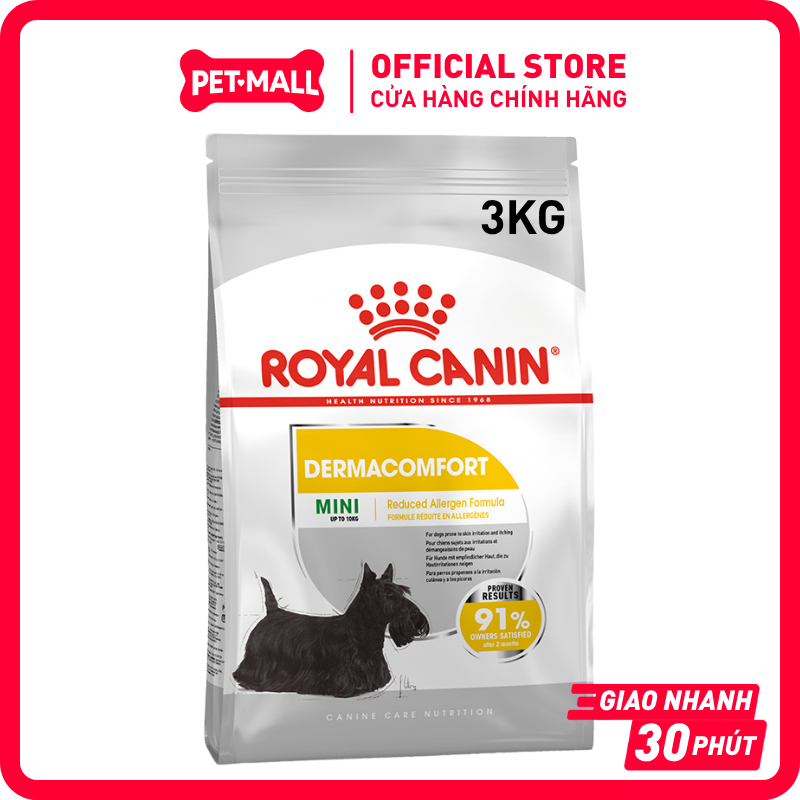 1KG 3KG Thức ăn chó Royal Canin Mini Dermacomfort Chống dị - Main Image
