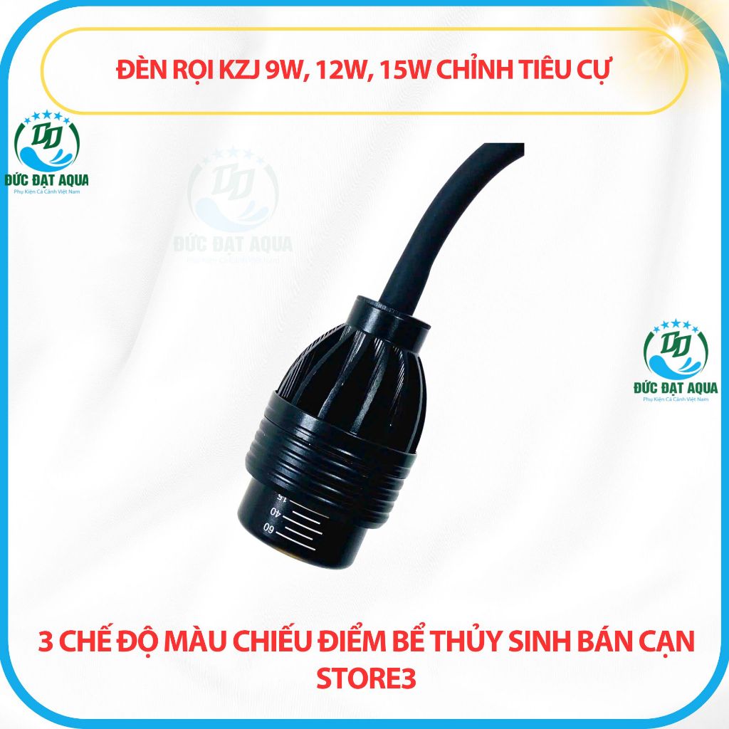 Đèn led rọi chỉnh tiêu cự 3 chế độ sáng KZJ Biotop cao cấp cho bể cá cảnh, thủy sinh 5