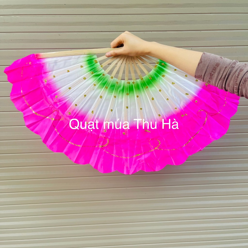 Quạt múa nan tre 27cm (1 CHIẾC) nhiều màu múa văn nghệ biểu diễn ...