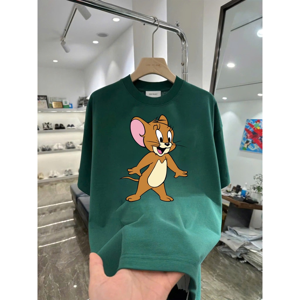 Áo thun hoạt hình Jerry TJ11 unisex nam nữ form rộng