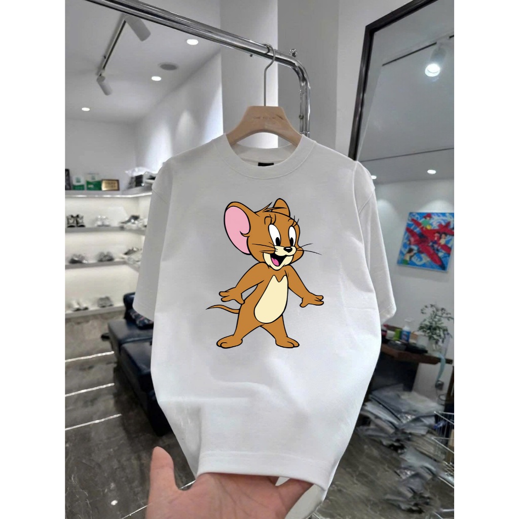 Áo thun hoạt hình Jerry TJ11 unisex nam nữ form rộng