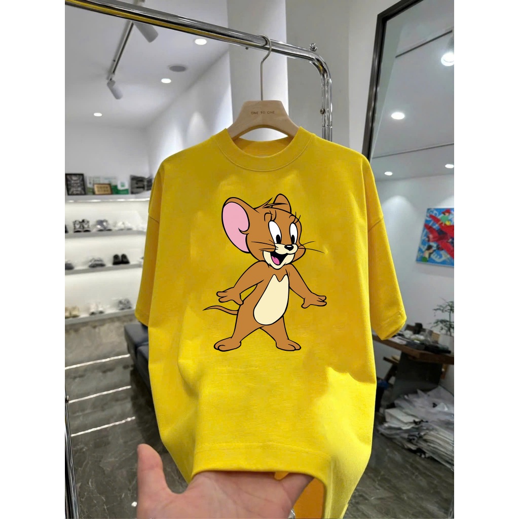 Áo thun hoạt hình Jerry TJ11 unisex nam nữ form rộng