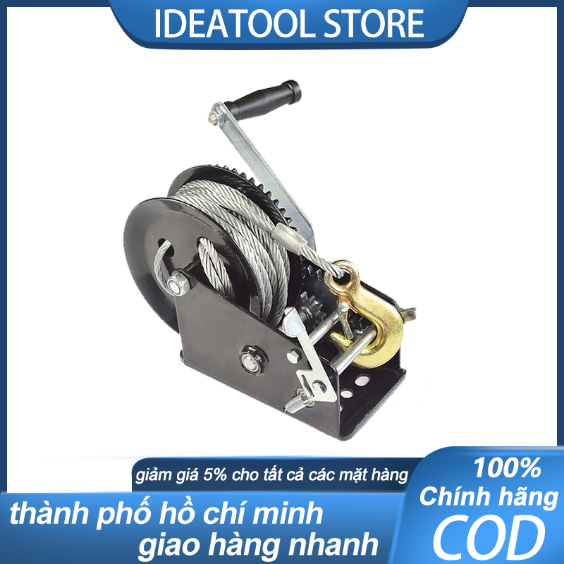 Tời quay tay 800LBS - Ròng rọc tàu thuyền, dây đai thép (Phiên bản điện ...