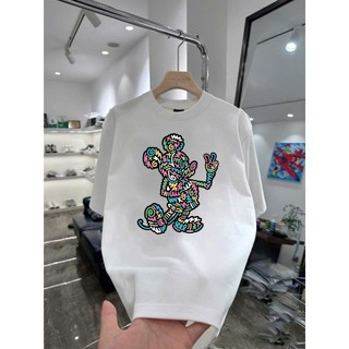 Áo thun hoạt hình đi biển Mickey say hi MK01 unisex nam nữ form rộng 100% cotton