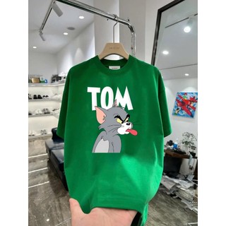Áo thun hoạt hình Tom T&J02 unsex nam nữ form rộng 100% cotton