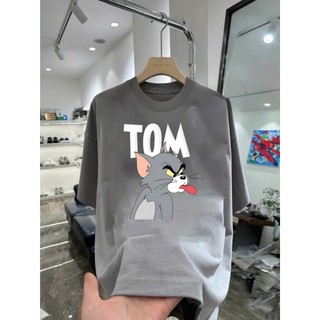 Áo thun hoạt hình Tom T&J02 unsex nam nữ form rộng 100% cotton