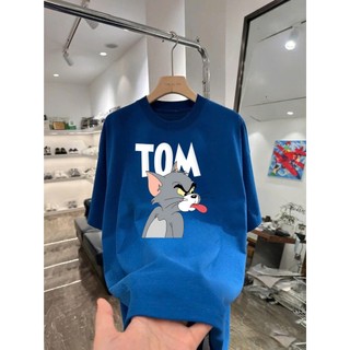 Áo thun hoạt hình Tom T&J02 unsex nam nữ form rộng 100% cotton