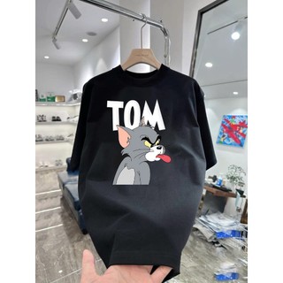 Áo thun hoạt hình Tom T&J02 unsex nam nữ form rộng 100% cotton