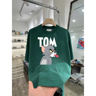 Áo thun hoạt hình Tom T&J02 unsex nam nữ form rộng 100% cotton