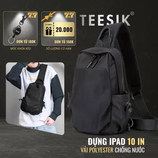 Túi đeo chéo nam TEE SIK túi đeo chéo chống nước đựng ipad 10 in đeo vai dáng balo 1 quai TS24