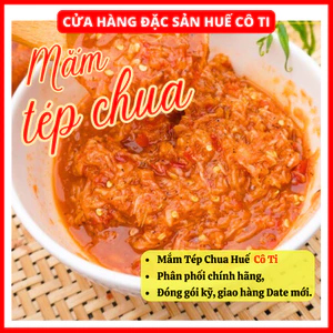 Mắm Tép Chua Huế, Đặc Sản Mắm Tép Chua Huế Hiệu Cô Ti Hộp Lớn 500g Thơm Ngon Chuẩn Vị, Đặc Sản Huế