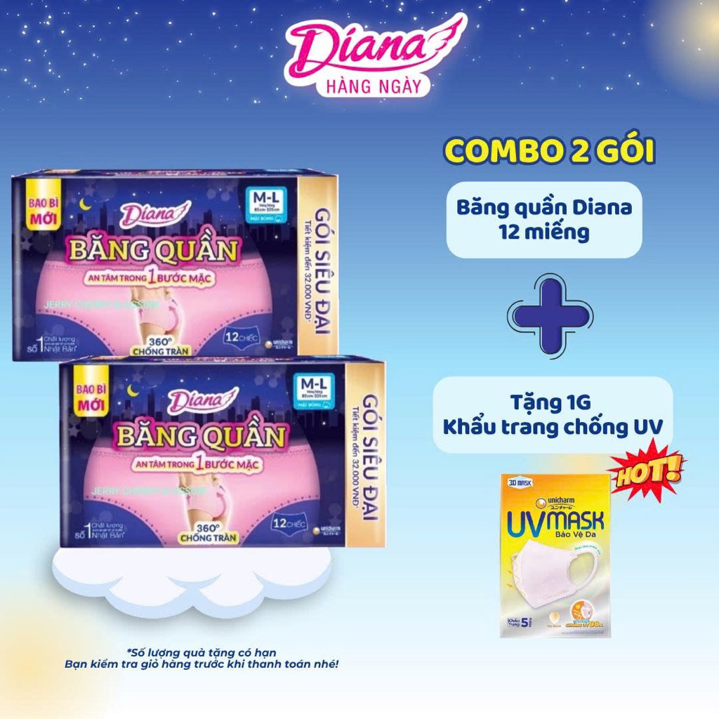 Combo 2 bịch BVS Comfy Night/ Beauty Hip 18/12 miếng siêu tiết kiệm