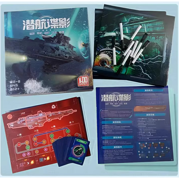 [Luật Việt] Boardgame CAPTAIN SONAR Game bắn tàu bản Trung