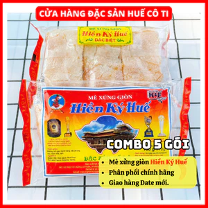 COMBO 05 Kẹo Mè Xửng Hiền Ký Huế Gói 150g, Mè Xửng Giòn, Đặc Sản Huế
