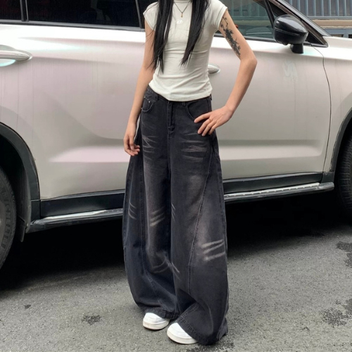 Quần Jeans form ống cong Nam, Nữ - Streetwear Jean - Bumbum Clothing