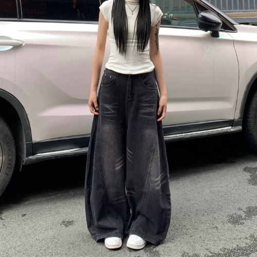 Quần Jeans form ống cong Nam, Nữ - Streetwear Jean - Bumbum Clothing