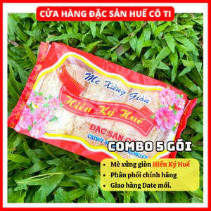 COMBO 05 Kẹo Mè Xửng Hiền Ký Huế Gói 160g, Mè Xửng Giòn, Đặc Sản Huế