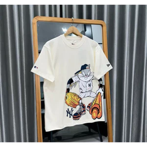 Áo Thun New E-ra Unisex Nam Nữ Form Rộng Chất Vải Cotton Dày Dặn