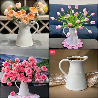 mthanh lý lỗ  Lọ hoa Bát Tràng dáng bình sữa gốm Bát Tràng giá tại xưởng, bình sữa cắm hoa đẹp