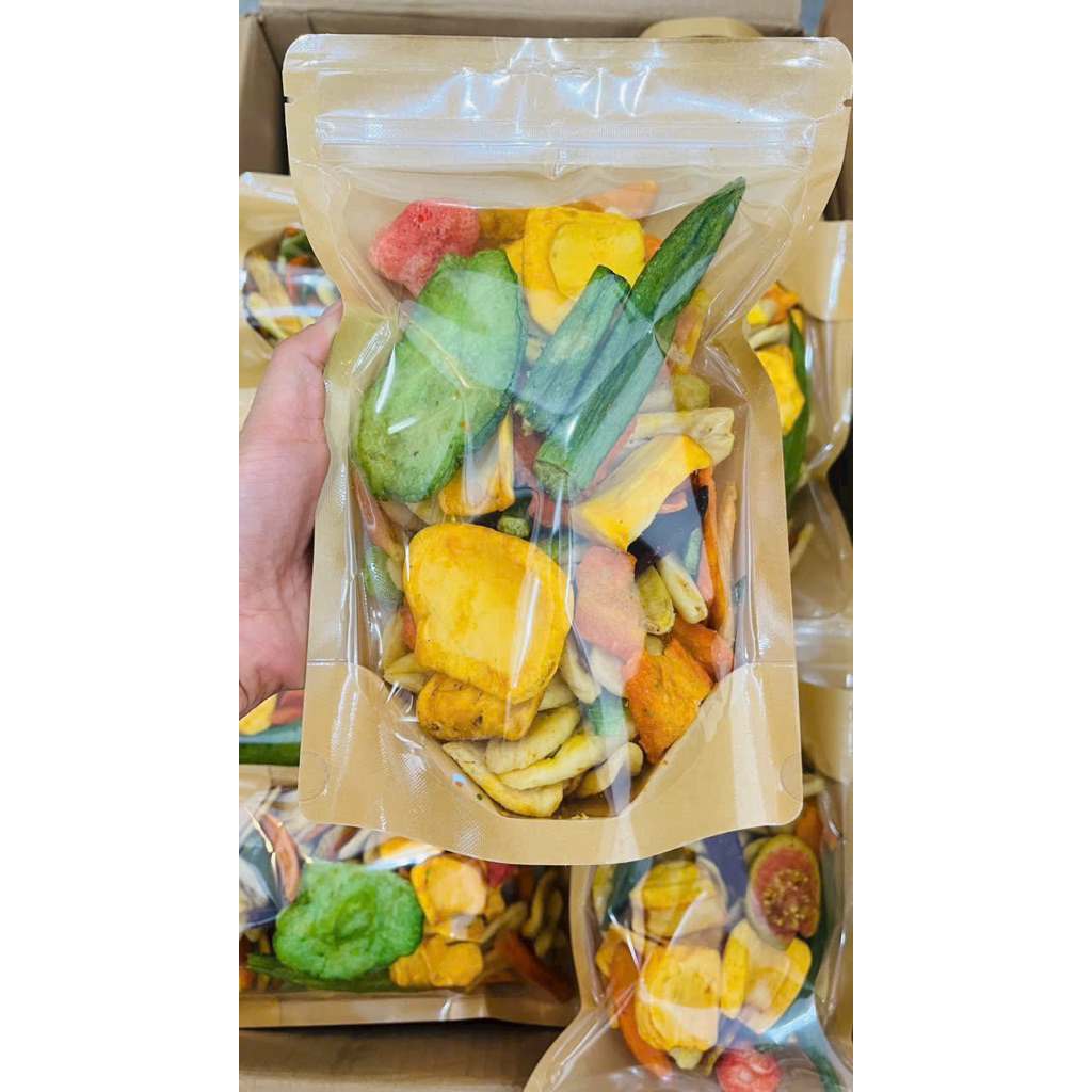 [Sấy Mộc] Rau củ sấy , mít sấy, Chuối sấy, đậu bắp , cà rốt,bắp sấy không đường , giòn thơm .Ăn chay được
