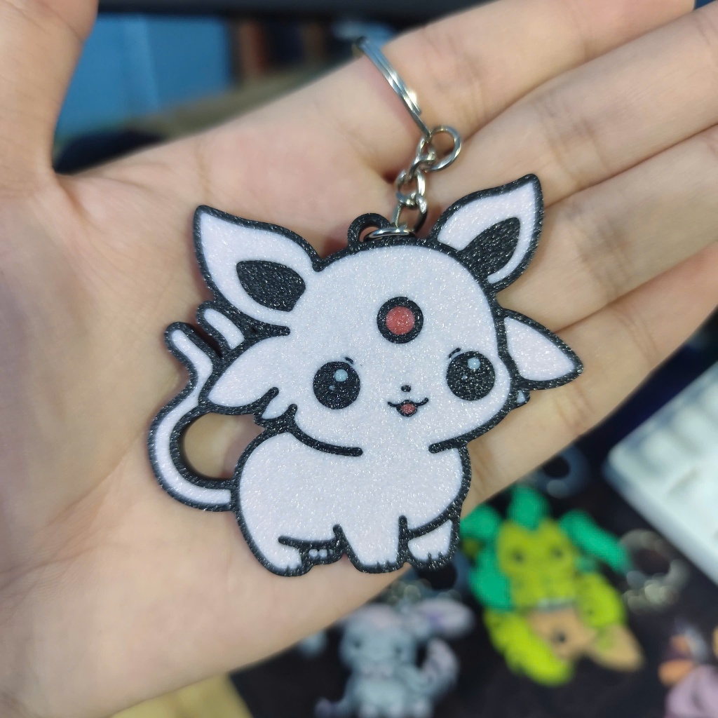 Móc Khóa Pokemon Eevee & Các Dạng Tiến Hóa in 3D Độc Lạ, Quà Tặng Đáng Yêu