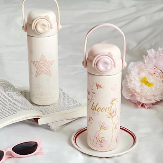 Bình giữ nhiệt inox 316 quai xách họa tiết dễ thương 500ml, giữ nhiệt hiệu quả, tiện dụng cho mọi nhu cầu.