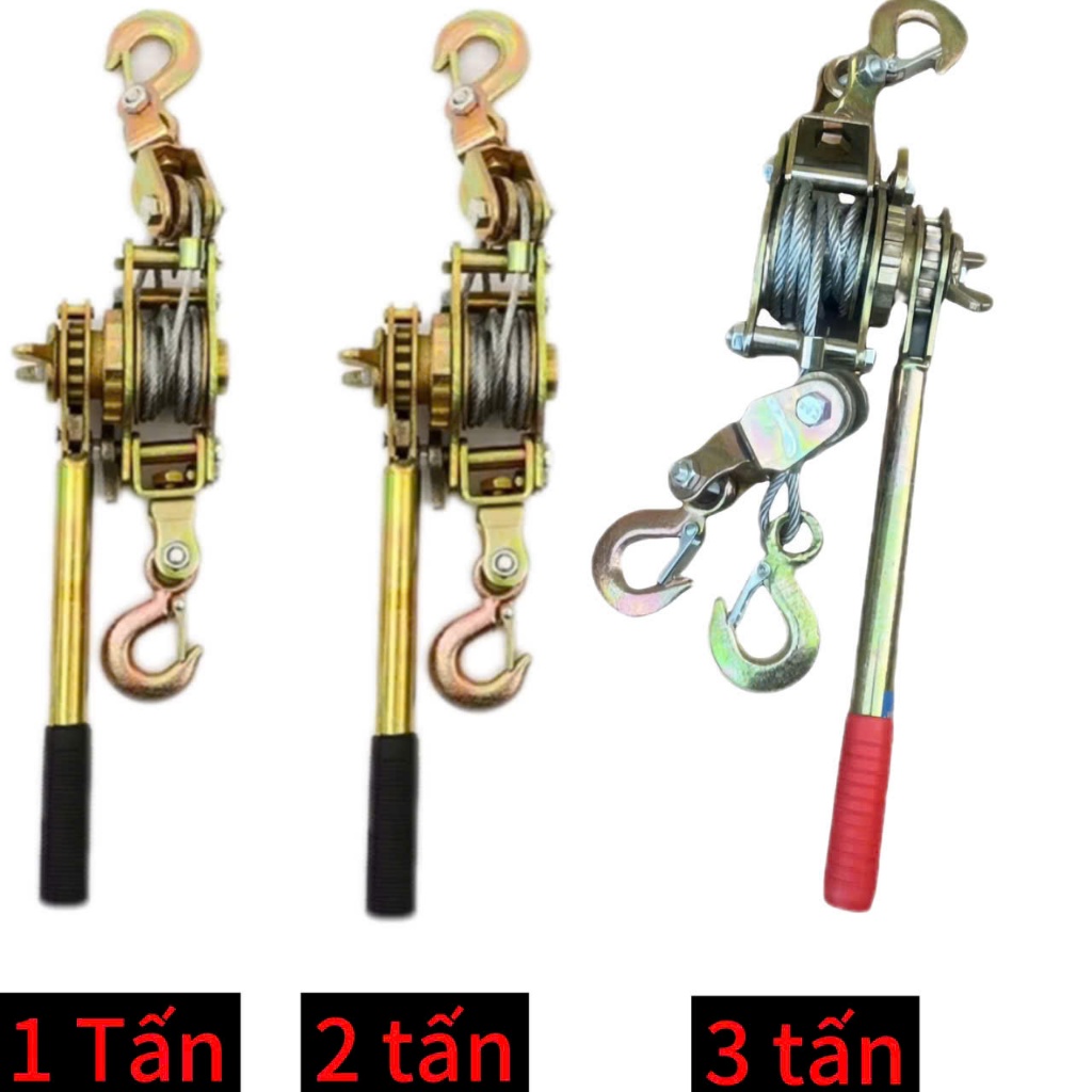 Pa lăng kéo cáp tay chịu lực Siêu bền, kéo khỏe, tay cầm chống trượt hỗ trợ nâng kéo vật nặng an toàn và hiệu quả