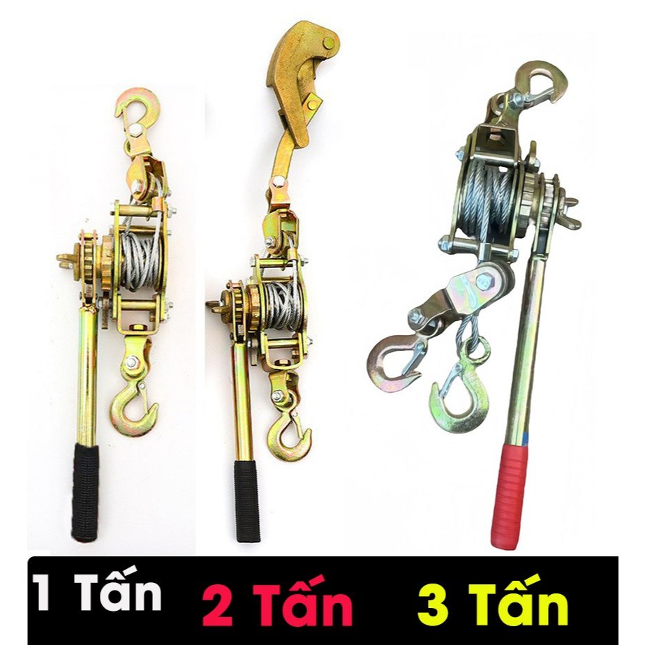 Pa lăng kéo cáp tay chịu lực Siêu bền, kéo khỏe, tay cầm chống trượt hỗ trợ nâng kéo vật nặng an toàn và hiệu quả