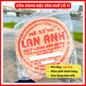 Kẹo Mè Xửng Tròn Lan Anh Mè Trắng Gói 100g, Mè Xửng Dẻo, Đặc Sản Huế