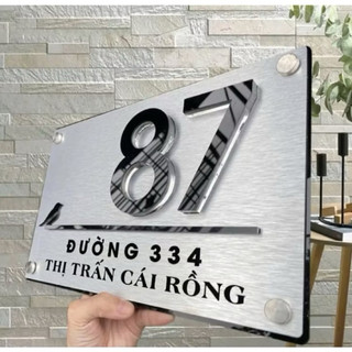 Bảng số nhà chất liệu cao cấp bền đẹp sang trọng nhiều kích thước theo yêu cầu