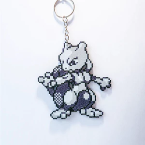 Móc Khóa Pokemon Mewtwo Phong Cách Pixel Art in 3D