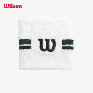 Wilson U Classic Stripe Sweatbands Sandrift OS Băng Cổ Tay Thể Thao WU00066511