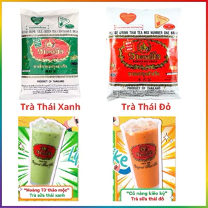 Trà Thái Xanh (200g) & Trà thái Đỏ (400g) Chatramue – Nguyên Liệu Pha Trà Sữa Đậm Vị