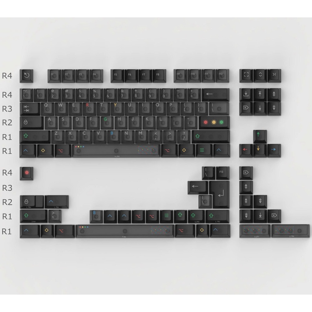 Keycap Aifei RetroDarkLights – Bộ keycap sương mờ  chất liệu ABS | Xuyên led | Profile Cherry | Keyboard Studio | BigBuy360 - bigbuy360.vn