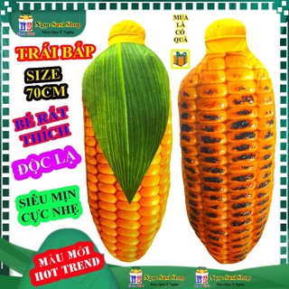 GẤU BÔNG GỐI ÔM HÌNH TRÁI BẮP 3D 2 MẶT SIZE LỚN - THÚ BÔNG ĐỒ CHƠI DOLL TOY TRÁI BẮP NGỌC SUSI