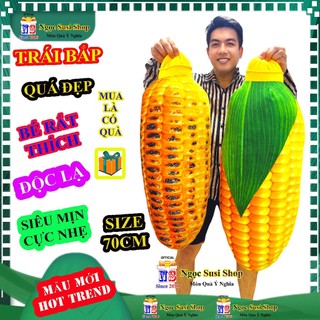 Gối Ôm Thú Bông Hình Trái Bắp Quả Ngô 3D Mềm Mịn Siêu Nhẹ Như Thật - Thú Bông Đồ Chơi Doll ToyCho Bé