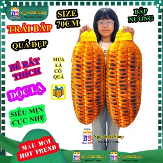 GẤU BÔNG GỐI ÔM HÌNH TRÁI BẮP 3D 2 MẶT SIZE LỚN - THÚ BÔNG ĐỒ CHƠI DOLL TOY TRÁI BẮP NGỌC SUSI