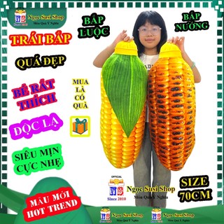 GẤU BÔNG GỐI ÔM HÌNH TRÁI BẮP 3D 2 MẶT SIZE LỚN - THÚ BÔNG ĐỒ CHƠI DOLL TOY TRÁI BẮP NGỌC SUSI