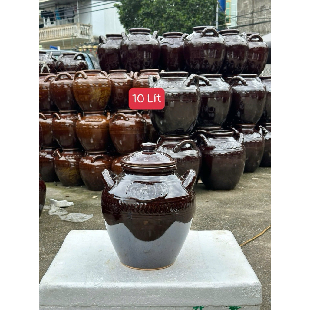 Chum Sành Ngâm Rượu Tráng Men Bóng Bát Tràng Cao Cấp
