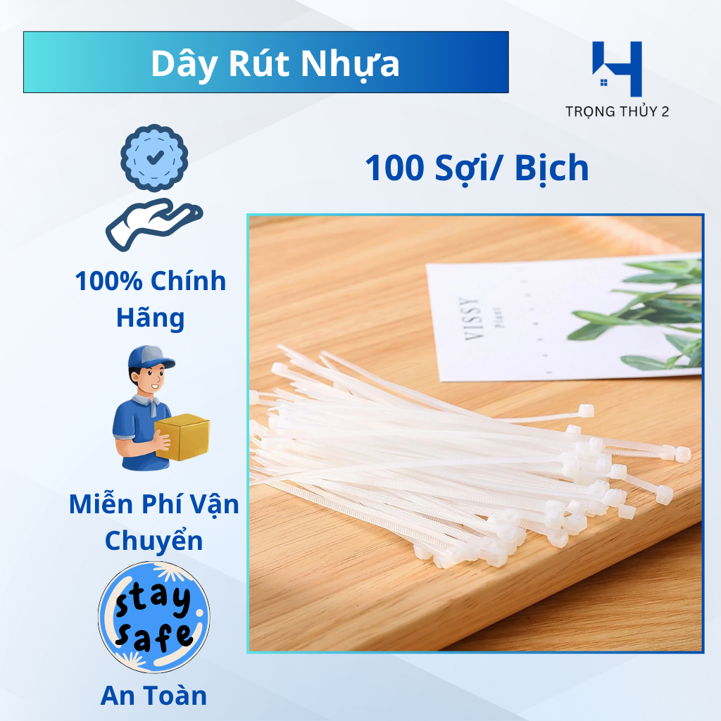 Dây Rút Nhựa Đa Năng Nhiều Kích Cỡ 70-100 Sợi – Cố Định Dây Điện, Buộc ...