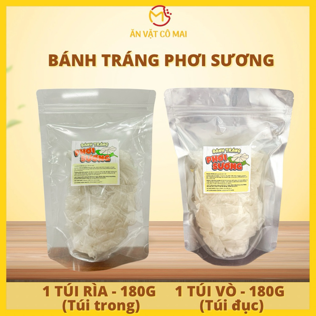 Bánh Tráng Phơi Sương (Tròn Vò – Rìa), Sản Phẩm Bán Kèm, Ăn Vặt Cô Mai