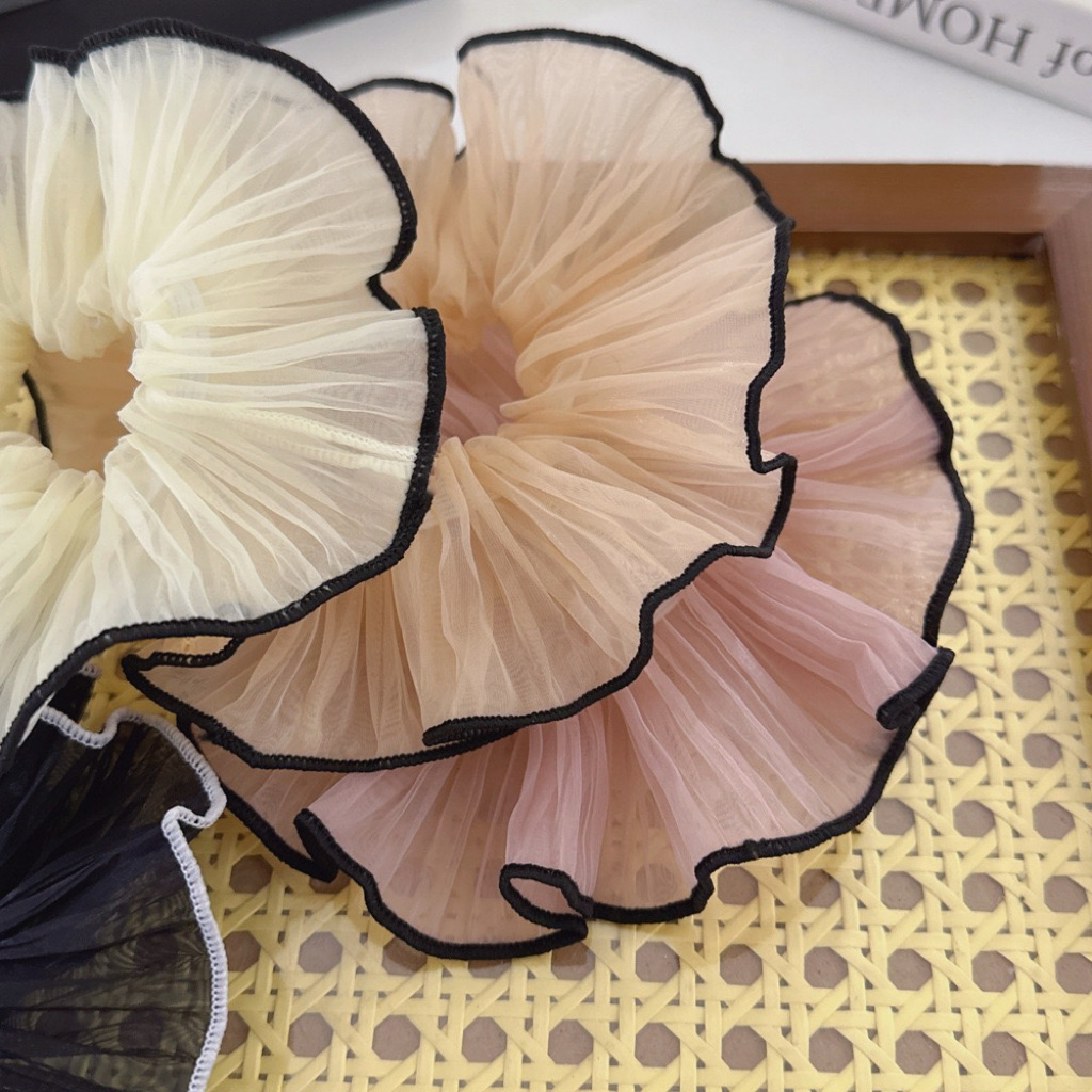 cột tóc De Merci Accessories scrunchies pastel hoạ tiết thanh lịch