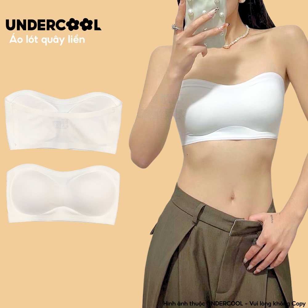 Áo Lót Su Quây Ngang Nữ Có Đệm Ngực UNDERCOOL, Chất Su Mịn Mát Không Gọng, Không Viền, Mặc Đồ Hở Vai, Chống Tuột AL78