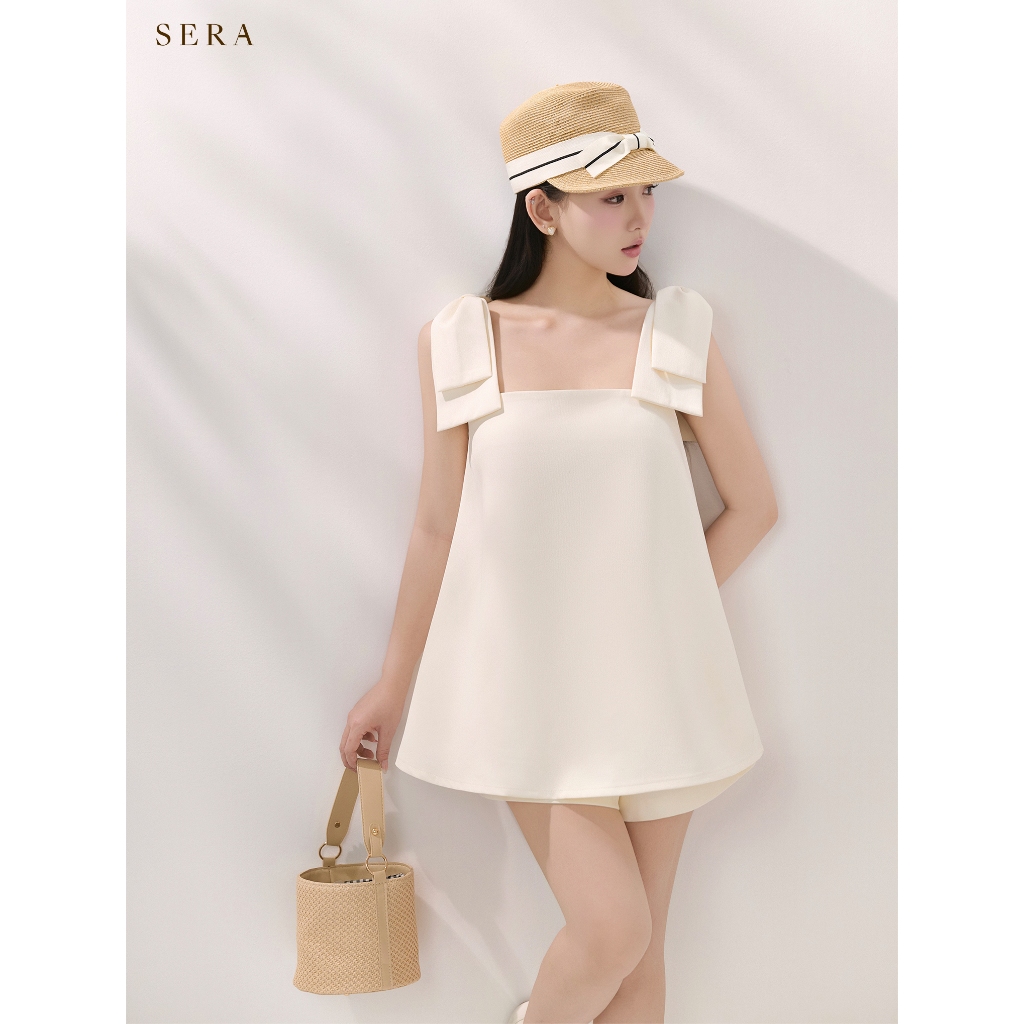 SERA - Set áo dáng xoè nơ vai và quần short Erin (TÁCH SET)