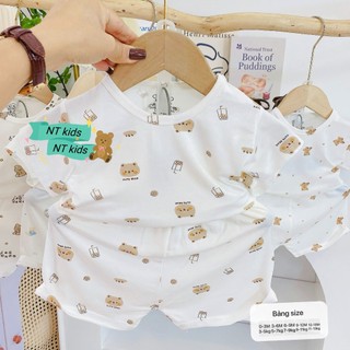 Combo 3-5 Bộ Cộc Tay Cho Bé Thun Lạnh Vải Petit,Bộ Quần Áo Mềm Mát Mùa Hè Bé Trai Bé Gái 3-13kg PL19