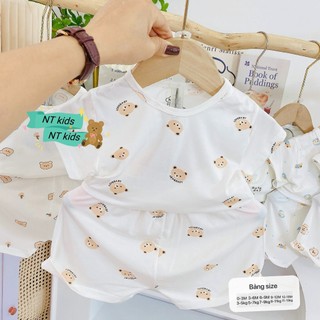 Combo 3-5 Bộ Cộc Tay Cho Bé Thun Lạnh Vải Petit,Bộ Quần Áo Mềm Mát Mùa Hè Bé Trai Bé Gái 3-13kg PL19