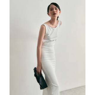 WHITE BY NHI - Đầm thun bodycon hở lưng - Eustoma Dress