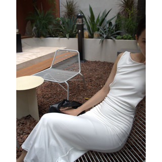 WHITE BY NHI - Đầm thun bodycon hở lưng - Eustoma Dress