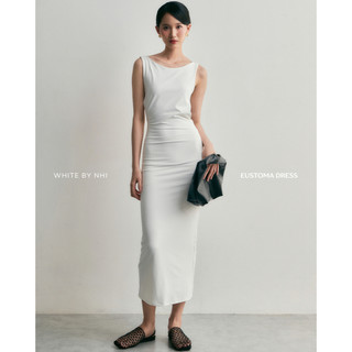 WHITE BY NHI - Đầm thun bodycon hở lưng - Eustoma Dress